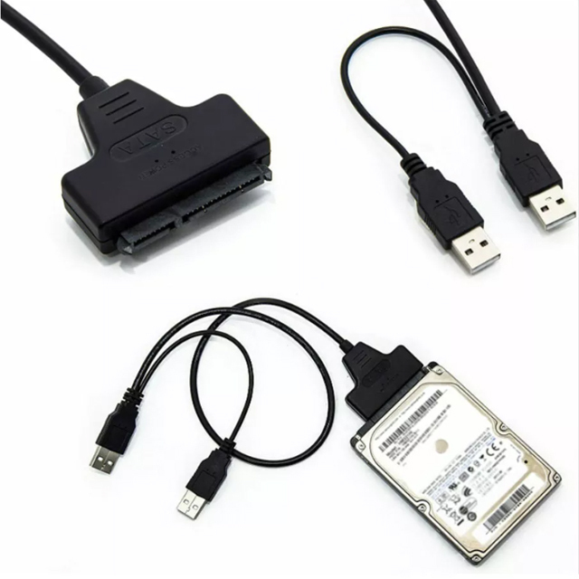OT-US02 USB 2.0 to SATA 2.5" HDD / SSD Drive Reader Cable Adapter for External Hard Disk Blister Pack