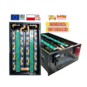 Stock DE LA UE 280ah Lifepo4 caja de la batería DIY 280 Kit de cajas con 16S 200A Smart BMS 48V 280ah 304ah LiFePO4 caja de batería