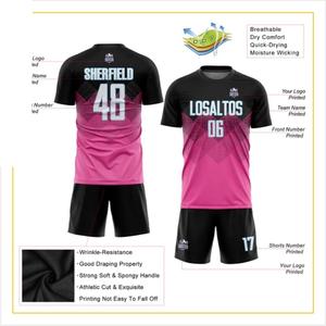 Conjuntos de Ropa de Fútbol Personalizados para Adultos, Impresión por Transferencia de Calor, Transpirable, de Secado Rápido, Malla Antibacteriana, Ligero, de Alta Calidad - Product Image 5