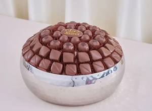 Decoración de Mesa para el hogar ecológica, para servir chocolate cuenco, cuenco redondo de Metal dorado para bodas o fiestas, cualquier evento - Product Image 3