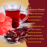 Thé de fleurs d'hibiscus en vrac Herbal Beauty pour l'éclat de la peau, Luoshen Hua Cha, Roselle séchée