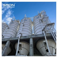 Silo en acier étanche à la poussière, boulonné, de 50 à 2000 tonnes, pour carbonate de calcium/talc/cendres volantes