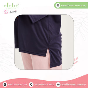 Blouse et haut en Polyester de couleur bleu marine, faciles à porter, essentiels de garde-robe, de haute qualité - Product Image 4