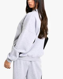 Sudadera de Algodón Informal sin Cordones para Mujer, con Logotipo de Lentejuelas Navideñas Personalizado, Diseño Cuadrado, Suministro ODM, Ropa Deportiva Informal - Product Image 3