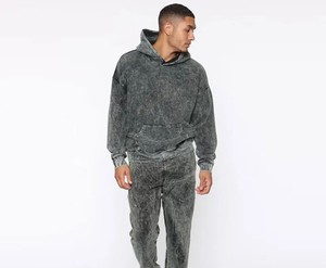 Training Men Two Piece Set Tracksuit <b>Jogging</b> <b>Suit</b> for Men New Arrival Men Acid Wash Tracksuits Workout Sports Winter Wear Style - Product Image 2