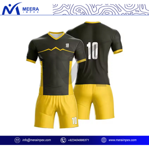 Ensemble de shorts de football pour hommes OEM de haute qualité, 100% polyester, respirant, léger, extensible, avec logo brodé personnalisé, vêtements de sport - Product Image 4
