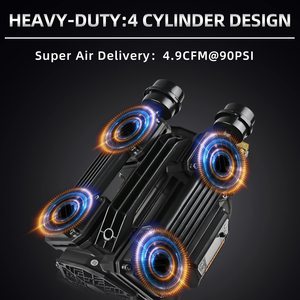 Compresseur d'air sans réservoir et sans huile 2HP 145PSI haute performance pour cloueurs pneumatiques - Product Image 2