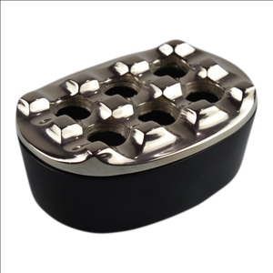 Cenicero de fundición a presión de material metálico con logotipo y forma personalizados para ceniceros de diseño de hogar y Hotel, ceniceros decorativos de Metal - Product Image 2