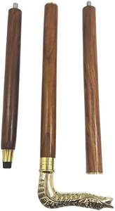 Traditional Handicraft <b>Walking</b> <b>Stick</b> - <b>Men</b> Derby Canes and Wooden <b>Walking</b> <b>Stick</b> <b>for</b> <b>Men</b> and Women - 36" Brown Wood Brass Handle - Product Image 3