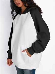 Sudadera Holgada y Cómoda de Tela Suave para Mujer, Estilo Holgado, 100% Poliéster, Ligera, Transpirable, con Logotipo Personalizado - Product Image 3