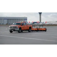 Aimant de contrôle FOD Seeker Airmag pour le nettoyage des aéroports Balayeuse magnétique FOD de piste d'aéroport Balayeuse magnétique d'aéroport