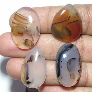 Natural Montana ágata cabujón piedra preciosa suelta para la fabricación de joyas Top India piedras preciosas Material de cuarzo - Product Image 4