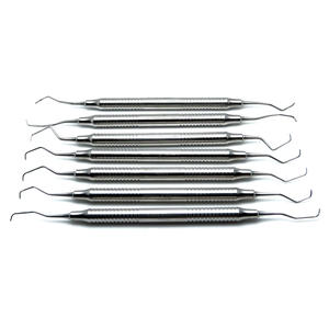Curettes dentaires Gracey 1/2 à 13/14 Instruments parodontaux à manche creux en acier Pinces manuelles en acier inoxydable - Product Image 3
