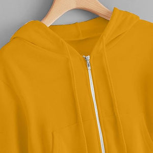 Sudadera con Capucha Corta para Mujer, Estilo Deportivo, Otoño Invierno, Top Corto con Capucha - Product Image 6