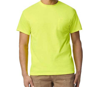 T-shirt court Boxy 100% coton de haute qualité personnalisé jaune Style Hip Hop hommes surdimensionné poids lourd conception d'épaule tombante - Product Image 4