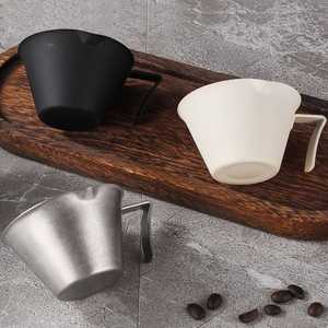 Tasse à mesurer pour expresso en acier inoxydable 304, 100 ml, tasse à extraction de café avec poignée et échelle pour <span class=keywords><strong>barista</strong></span> - Product Image 4