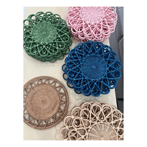 แผ่นรองจานหวายทำด้วยมือจากธรรมชาติสินค้าขายดีที่ผลิตในเวียดนาม - Product Image 6