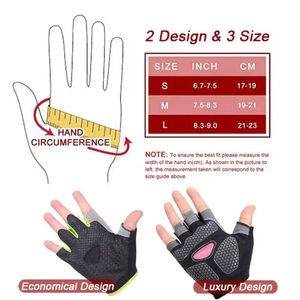 Polyester demi-doigt séchage rapide respirant sans poudre gants d'entraînement pour Gym haltérophilie cyclisme pêche hommes femmes - Product Image 6