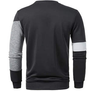 Sweat-shirt pour homme à manches longues, uni, décontracté et élégant pour l'hiver, 100% coton, logo personnalisable, anti-boulochage, respirant - Product Image 3