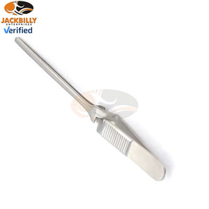 Abrazadera de Bulldog de acción cruzada curvada, instrumento de fórceps de cirugía cardíaca cardiovascular de acero inoxidable de alta calidad - Product Image 2