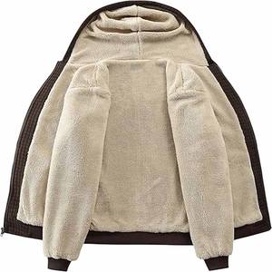 Men Hoodie With Drawstring Hood Thick Fleece Pullover Sweatshirt <b>Winter</b> <b>Warm</b> Casual Cotton Streetwear uploaded by <b>Dress</b> Sports - Product Image 2