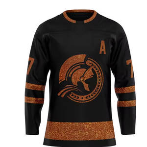VENTE CHAUDE QUALITÉ SUPÉRIEURE Maillot de Hockey sur glace en Polyester Impression par sublimation Logo brodé Uniforme de Hockey sur glace personnalisé 2024 - Product Image 4
