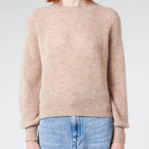 Pull en tricot chaud d'hiver pour femmes à manches longues, pull décontracté et respirant, bouton personnalisable, vente en gros bon marché - Product Image 1