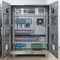 Ensemble complet de coffret de commande électrique PLC, panneau de commande assemblé, protection IP55, communication Ethernet pour l'industrie