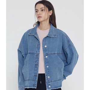 แจ็กเก็ตผ้ายีนส์มีกระดุมแบบลำลองของผู้หญิงสำหรับฤดูร้อนระบายอากาศลายสก็อตทรงหลวมซักเบาสำหรับฤดูใบไม้ร่วง - Product Image 2