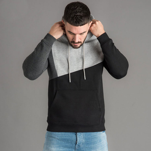 2025 gros Fashionwear hommes sweats à capuche personnalisé sweat dernière conception hiver 100% coton 2 tons à capuche avec logo personnalisé - Product Image 2