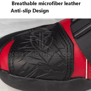 Chaussures de moto pour hommes avec semelle robuste pour une adhérence maximale sur la route et une sécurité réglable - Product Image 5