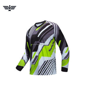 Maillot de motocross pour homme – Chemise respirante à manches longues pour la pratique du dirt bike (motif multicolore) - Product Image 1