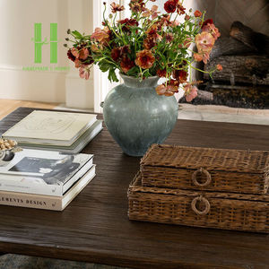 กล่องทิชชู่หวายธรรมชาติ2ชิ้นเป็นมิตรต่อสิ่งแวดล้อมใช้สำหรับตกแต่งบรรจุภัณฑ์แบบกำหนดเองผลิตในเวียดนาม - Product Image 6