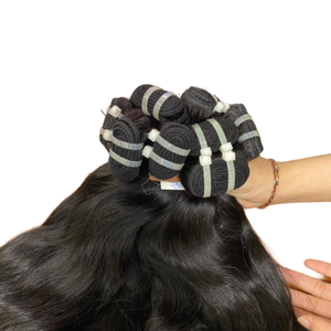 Meilleure vente 100% vierge vietnamien cambodgien naturel vague Machine Double trame Extensions de cheveux humains - Product Image 6