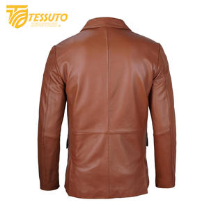 Venta al por mayor de chaqueta de cuero de invierno por encargo de los hombres de alta calidad con cierre de cremallera y patrón de camuflaje estilo formal - Product Image 2