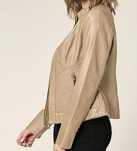 Hot Autumn and Winter Women's Fashion Leather Jacket Wholesale New Arrival Light Weight Ladies Jackets Breathable genuine - Product Image 4