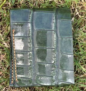 Portefeuille court en cuir de peau de vache fait à la main pour dames mode Style Crocodile Texture motif fermeture ouverte Type antivol caractéristique - Product Image 2