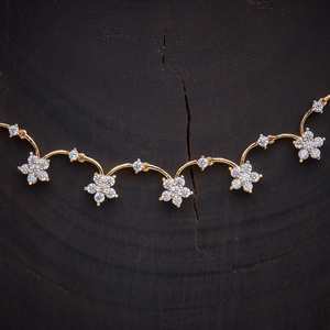Zircon Necklace 156819 Elegant <b>Wedding</b> <b>Accessory</b> with Dazzling Zircon Stones - Product Image 2