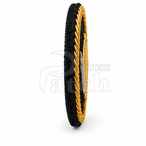 Parche bordado a mano con hilo de oro personalizado, aplique decorativo para coser en sombreros, prendas, uniformes y accesorios. - Product Image 5