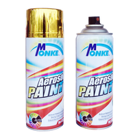 Peinture chromée pigmentée métallique Monke Special 400 ml pour roues en acier inoxydable, effet miroir, application par pulvérisation, revêtement liquide