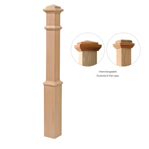 EFS Vietnam Design personnalisé Pièces d'escalier en bois d'érable dur massif 4191P Newels Qualité supérieure pour boîte d'escalier Newel robuste - Product Image 3