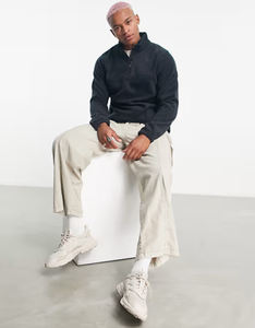 Offre Spéciale nouveau Design Style hommes thermique polaire sweat demi 1/4 sweats zippés haute qualité hiver pull sweat - Product Image 2