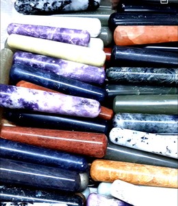 ได้รับการรับรองพลอยหลายสี Lapis Lazuli อัญมณีรูปทรงกระบอกสำหรับเครื่องประดับสร้อยคอ - Product Image 1