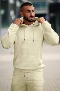 Personalizado para Puff Print 500 Gsm Unisex Algodón Sudadera con capucha y pantalones Conjuntos Chándales transpirables para hombres en la temporada de invierno Producto RTS - Product Image 2