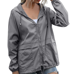 Veste coupe-vent pour femmes avec logo personnalisé Vêtements de sport respirants d'approvisionnement d'usine - Product Image 2