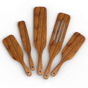 Juego de espátula de madera ecológica, espátula de madera de acacia, juegos de utensilios de cocina, los artículos para el hogar más vendidos - Product Image 1