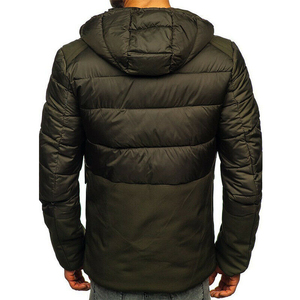 Custom Men Winter <b>Puffer</b> <b>Jacket</b> <b>Hooded</b> Warm Outdoor Coat Heavyweight Quilted Windbreaker Streetwear Men <b>Puffer</b> <b>Jackets</b> - Product Image 4