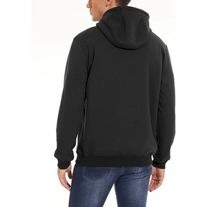 Baggy Thick Rubbery Label Cropped Hoodies Avec No String Blank Fleece 100 Cotton Crop Heavyweight Hommes Hoodies & Sweatshirts - Product Image 5
