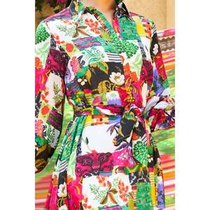 ชุดสูทผ้าไหมไผ่สำเร็จรูป 3 ชิ้นสำหรับผู้หญิง ระบายอากาศได้ดี ทรงเอวธรรมชาติ เหมาะสำหรับใส่พักผ่อน - Product Image 3