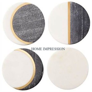 Fancy Brass Gold Plated Home <b>Table</b> Decorating <b>Coasters</b> Highest Quality Luxury Designing Home Decor Tea and Coffee <b>Coasters</b> - Product Image 6